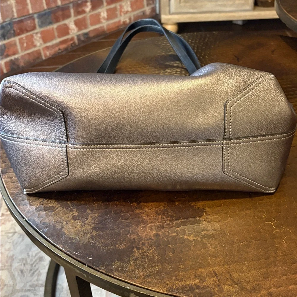 Kate Spade Metallic and Black Reversible Tote